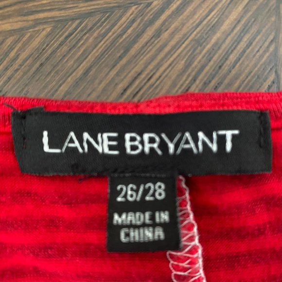 Lane Bryant- Red, White and Blue Striped Tank, Size 26/28 - Picture 3 of 5